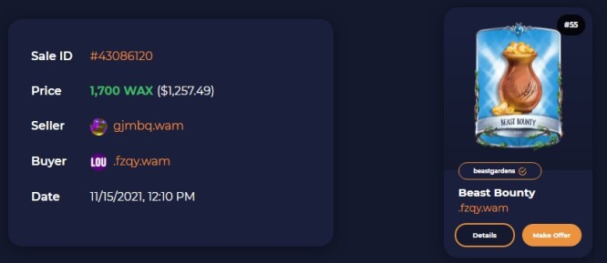 Rare Beast Bounty sale info