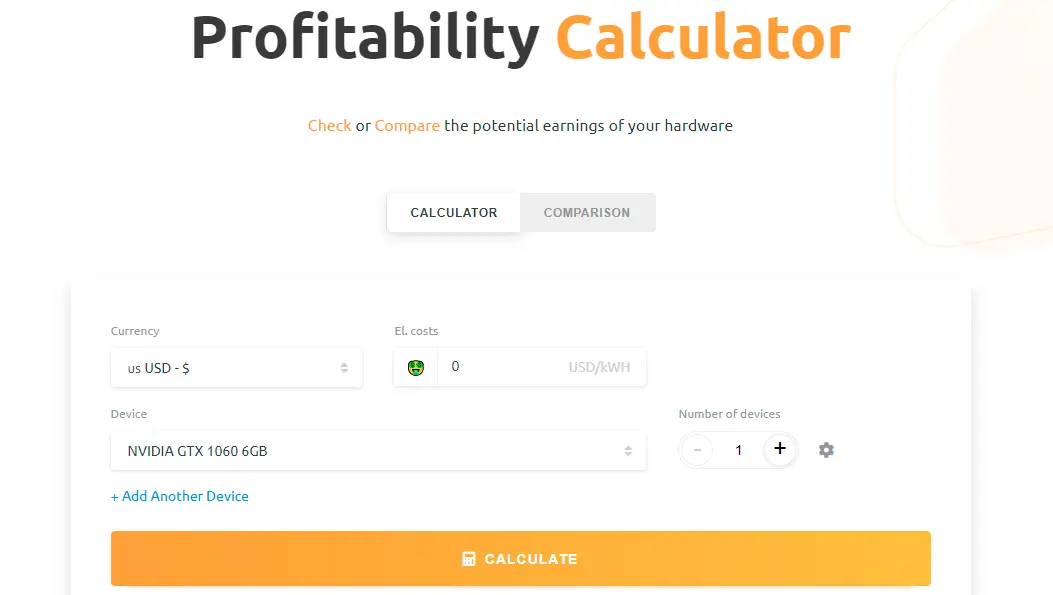 Nicehash Profitability Calculator