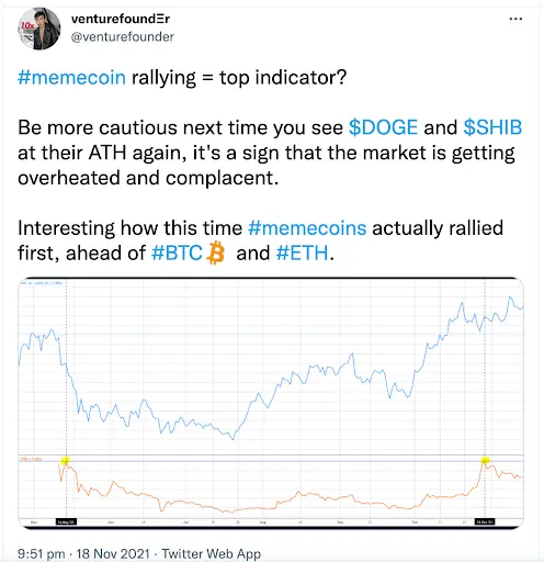 Memecoin Tweet Screenshot