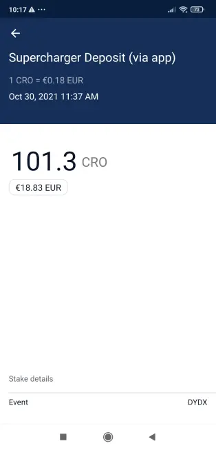 Crypto.com, Staking, CRO, DYDX