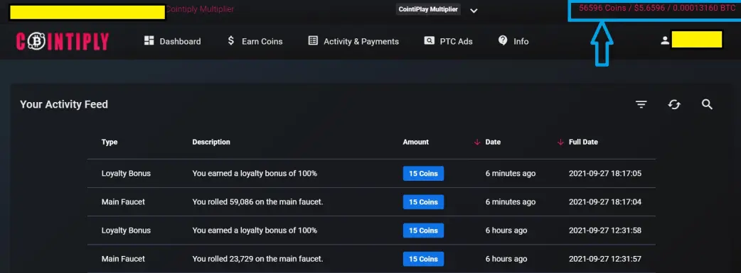 Cointiply, BTC, Earn Bitcoins