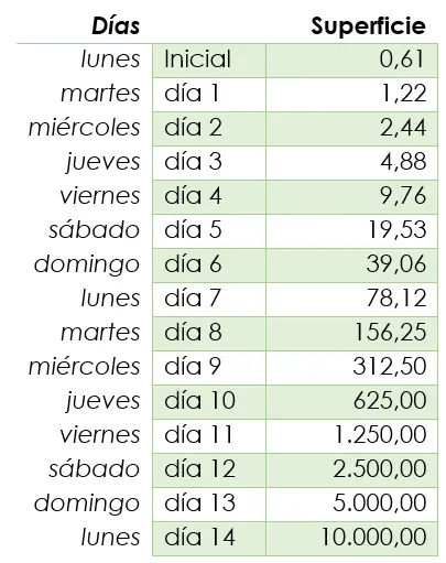 Crecimiento lotos hasta 10.000