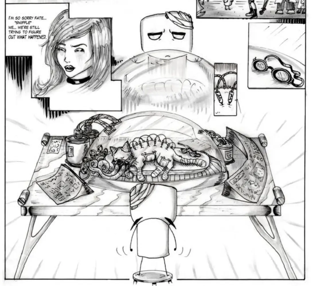 Angry Fate wants revenge! Worlds beyond the Grave The Story of Fate - graphic Novel by Jeff Saamanen & Natalie Harvey