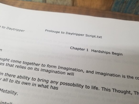 Prologue to Daytripper Saga - Script Pages