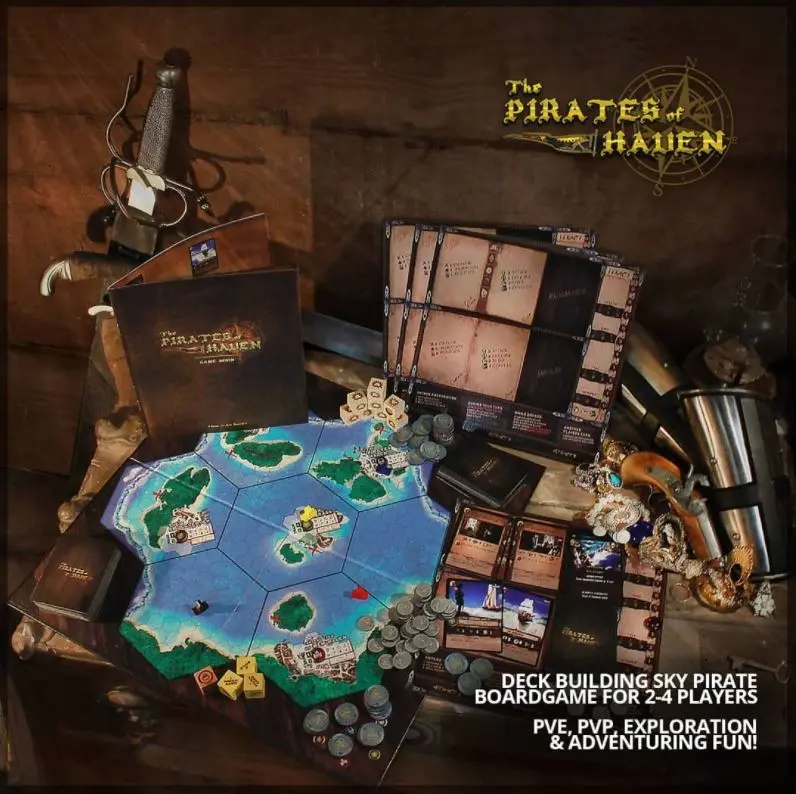 The Pirates of Haven -Deckbuilding Board Game - PvP, PvE, Exploration, and Adventure Game!