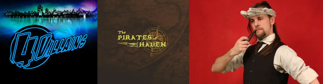 4Villains - The pirates of Haven Deck Building Board Game -Jeff Saamanen