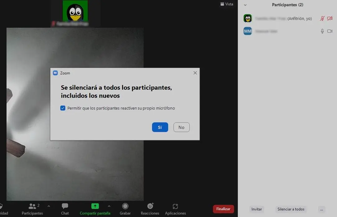 Configurar conferencia de Zoom