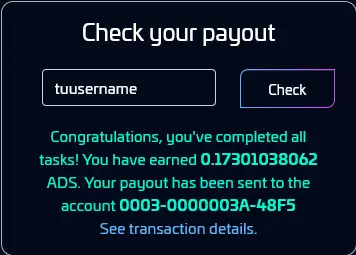 Congratulations, you've completed all tasks! You have earned