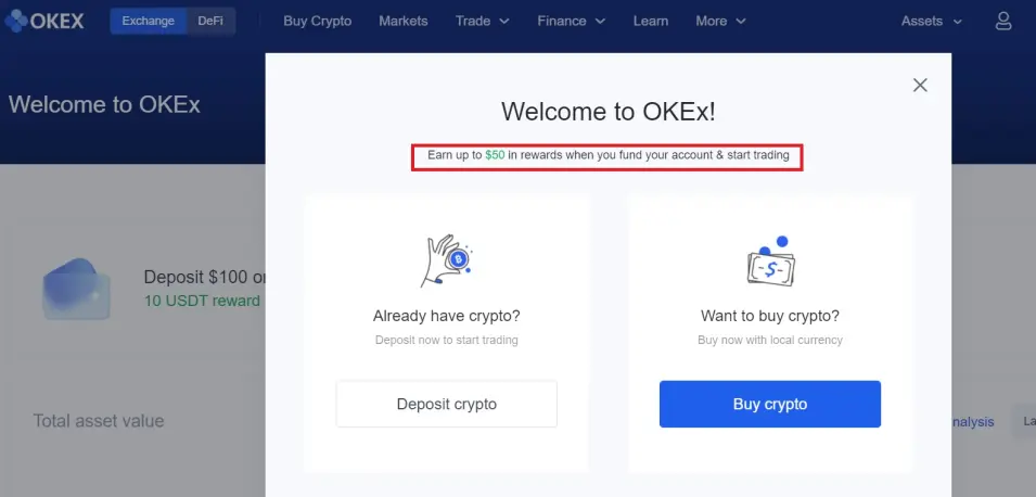 Okex Chnage