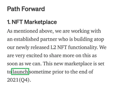 NFT marketplace