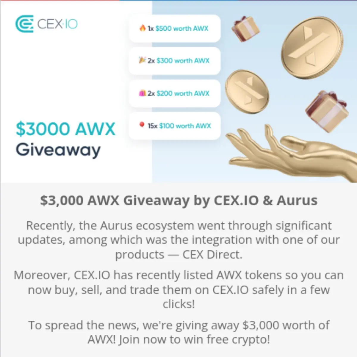 Cex.io awx 3000$ giveaway