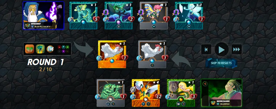Splinterlands Earthquake & Lost Magic Ruleset Battle