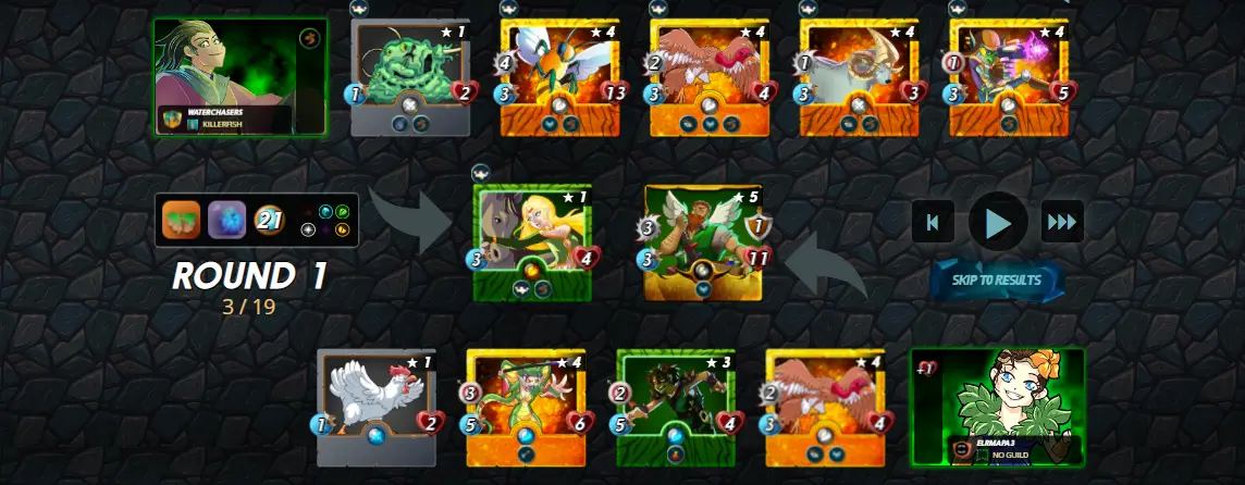 Splinterlands Earthquake & Lost Magic Ruleset Battle