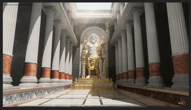 Statue of Zeus at Olympia, Greece