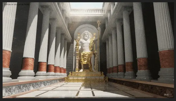 Statue of Zeus at Olympia, Greece