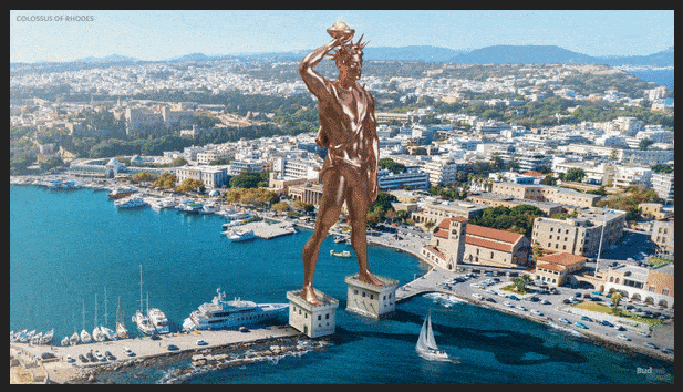 The Colossus of Rhodes, Greece