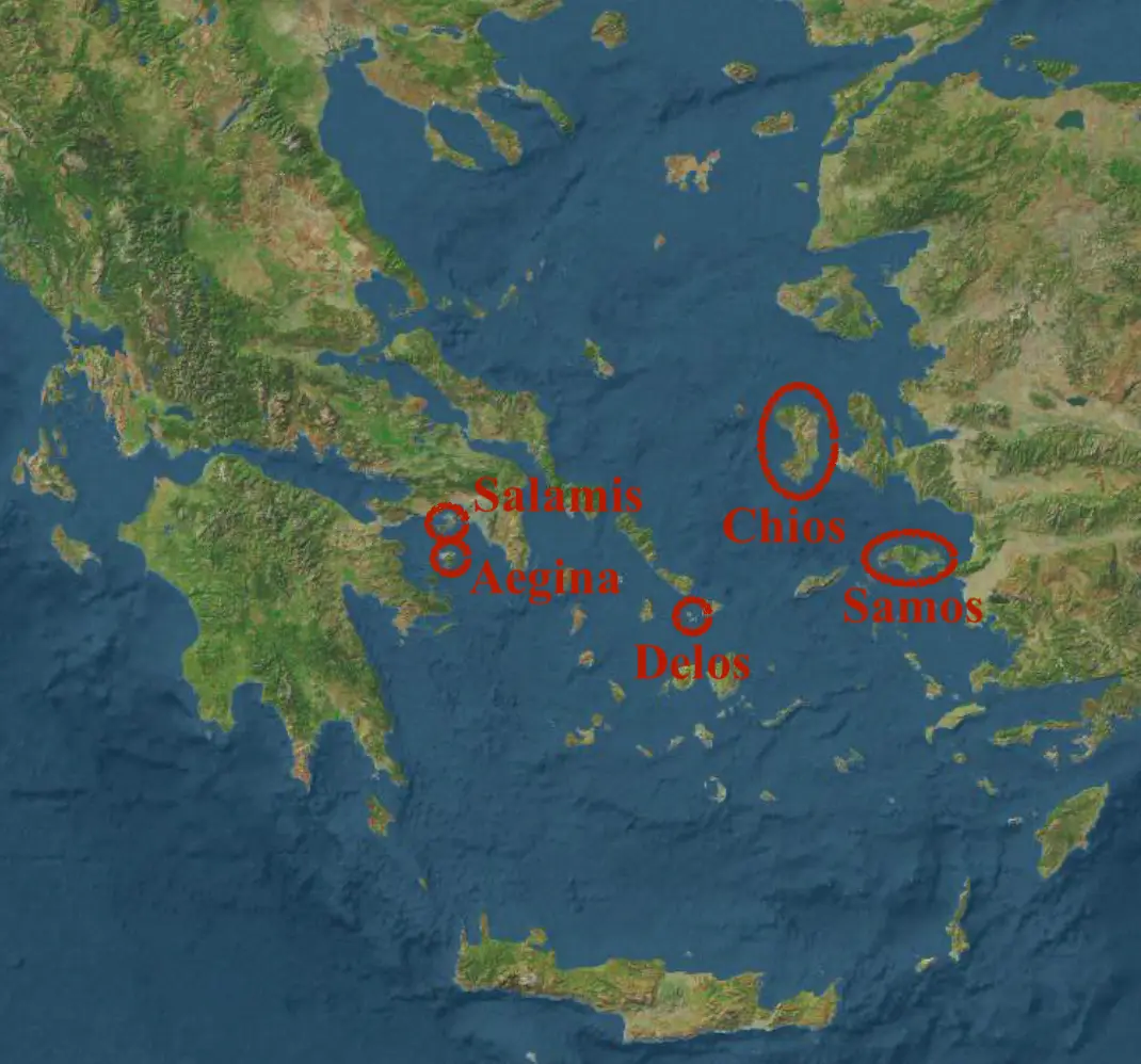 Key Aegean Islands