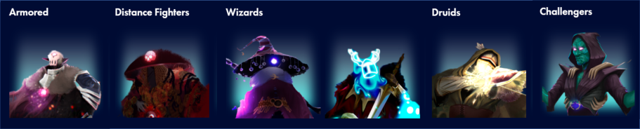 Sneak peek at some of the Magic Craft characters or Heroes
