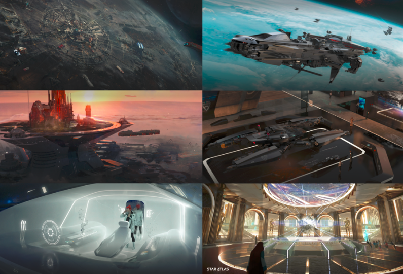 The concept art for Star Atlas is among the best out there