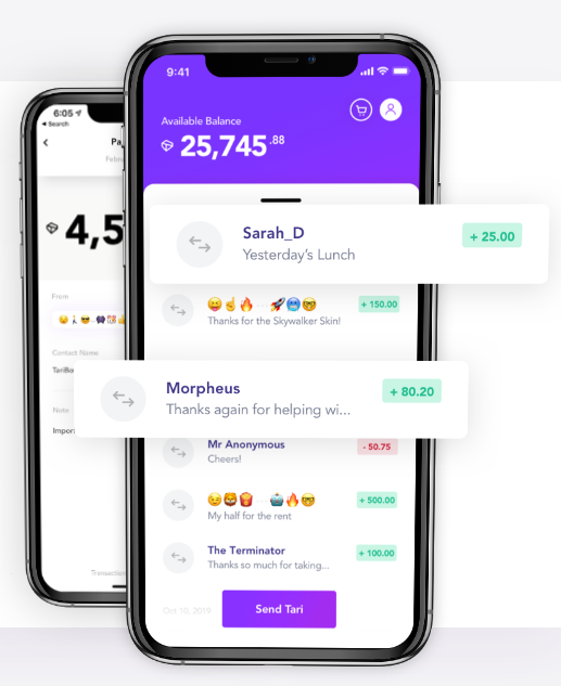 mobile wallet Tari