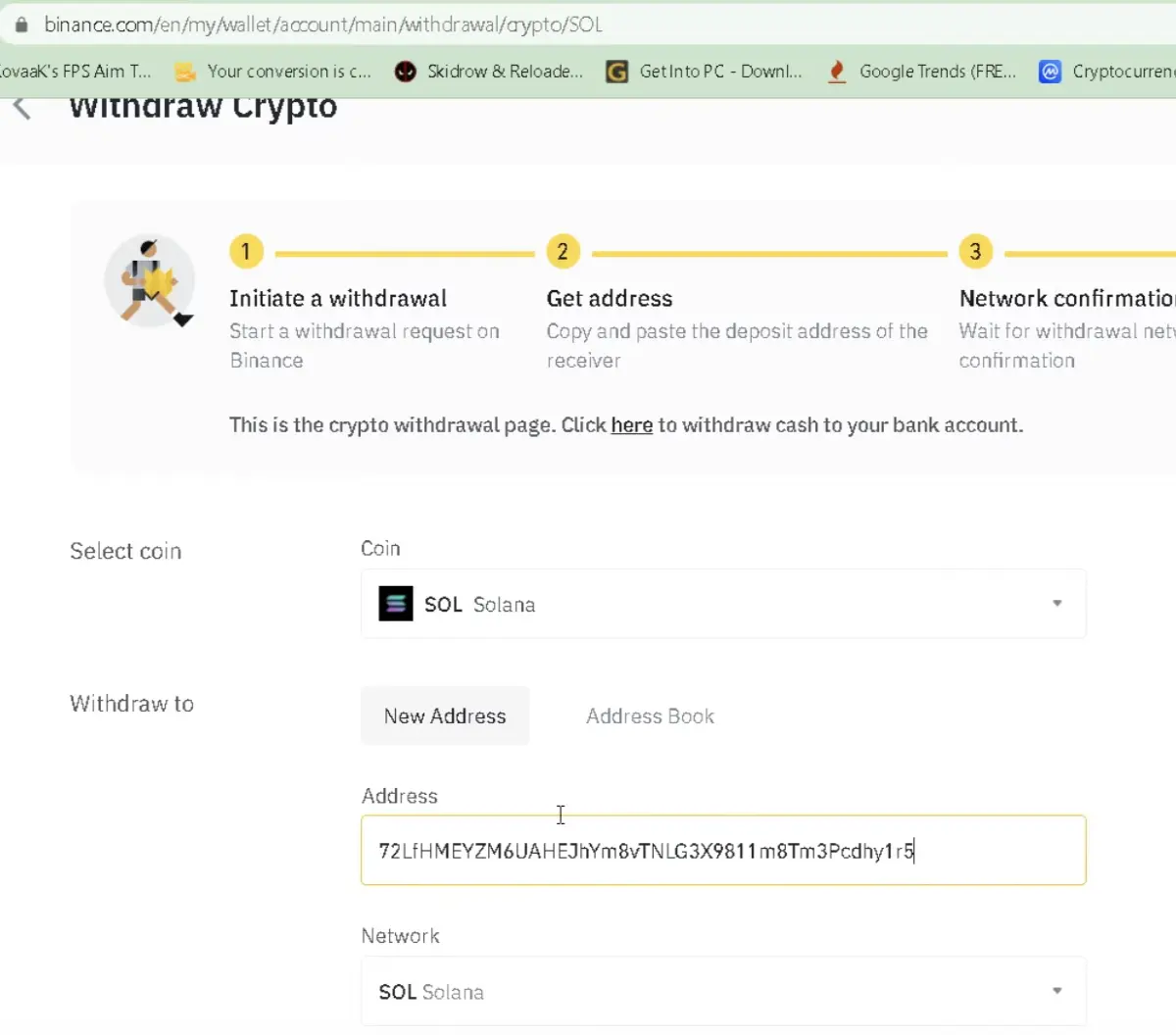 solana on binance
