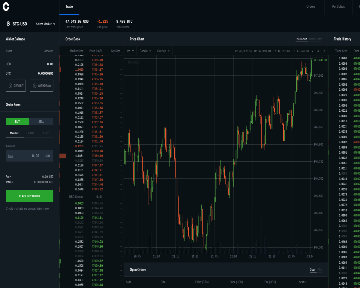 CoinbaseProUI