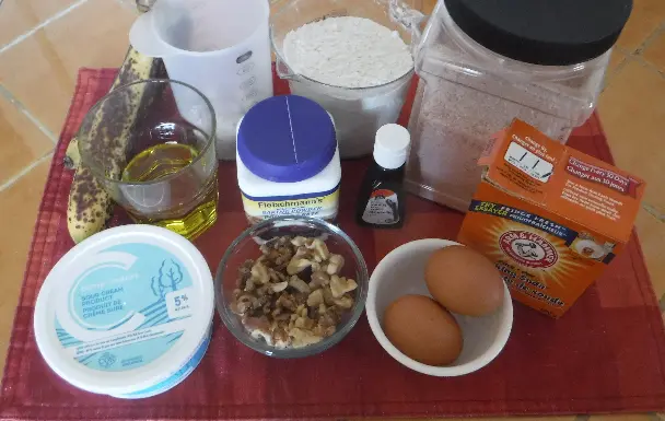 banana bread ingredients