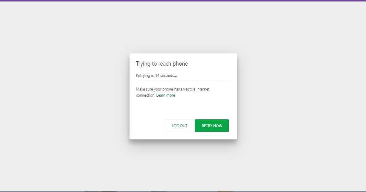 No es posible usar Whatsapp con el teléfono apagado