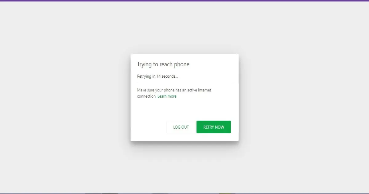 No es posible usar Whatsapp con el teléfono apagado