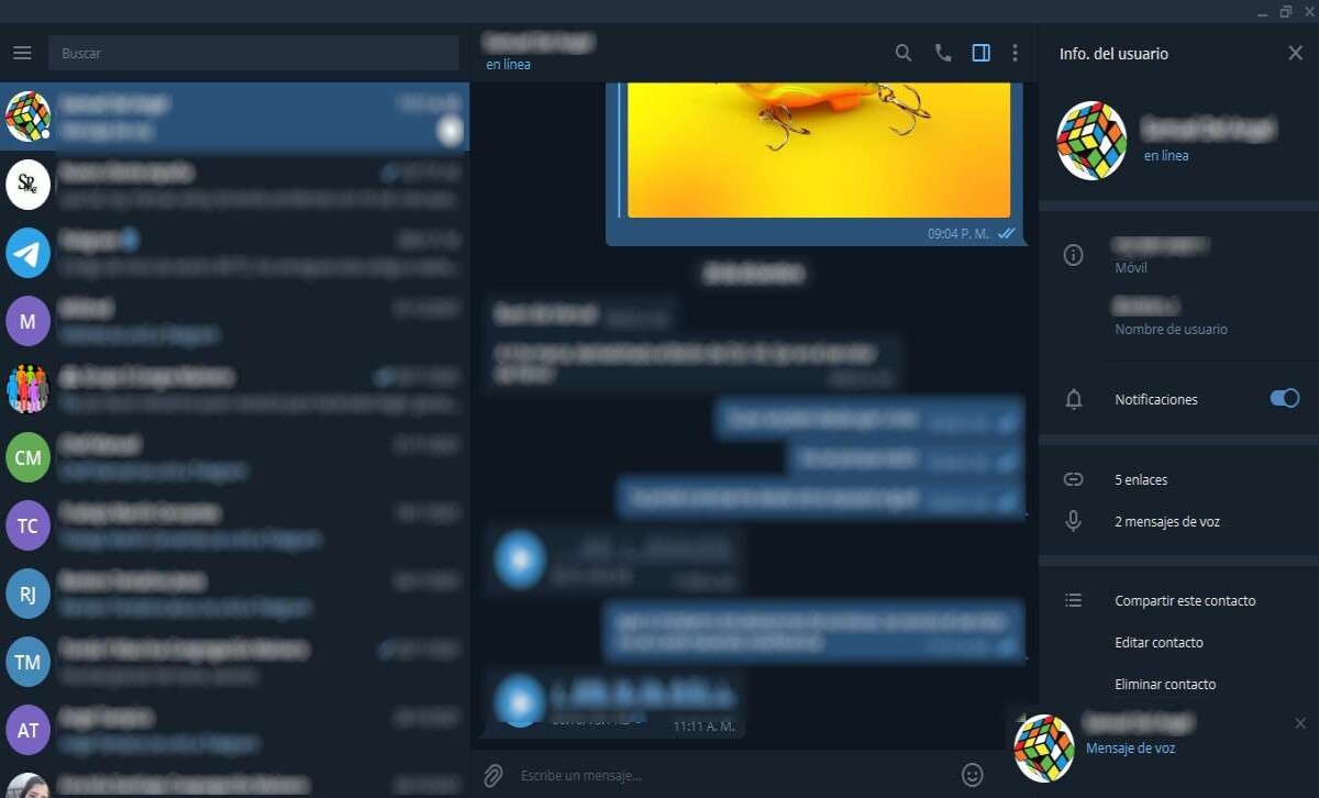 Con Telegram se puede acceder a las conversaciones con el móvil apagado