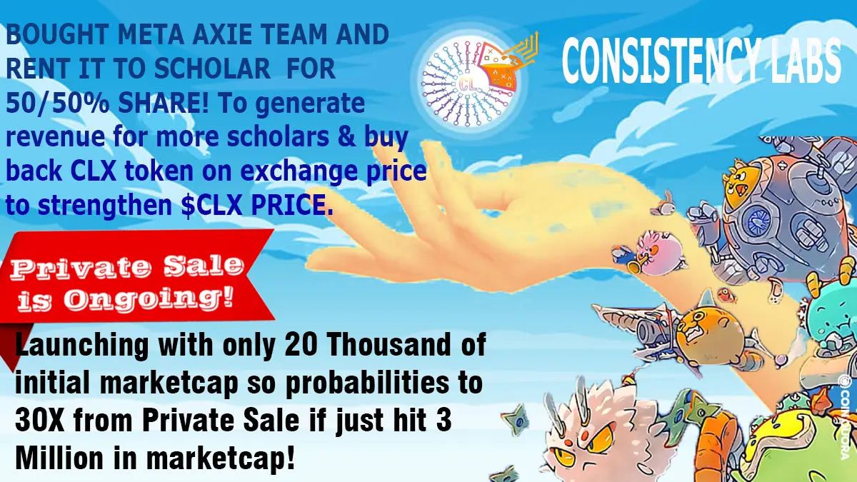 Consistency Labs axie infinity Scholarship