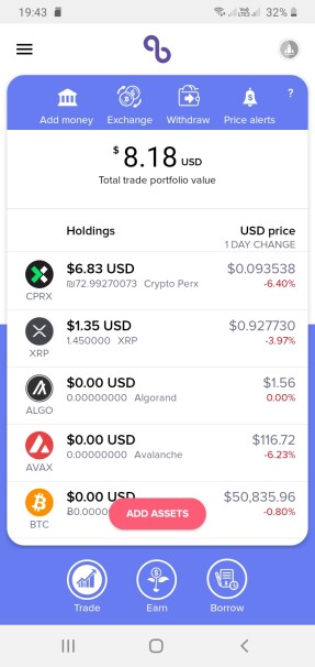 As of 26/12/2021, my earnings on Abra