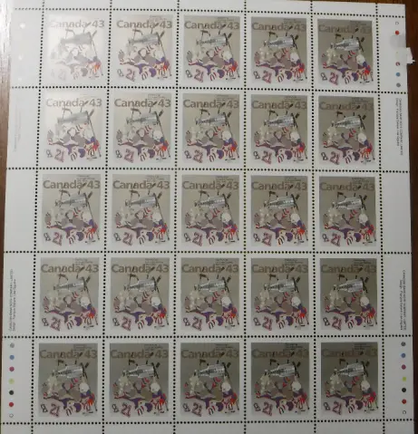 Canada Post 100th Anniv. Stanley Cup Stamp