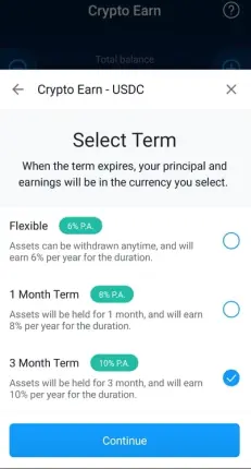 Crypto stable staking