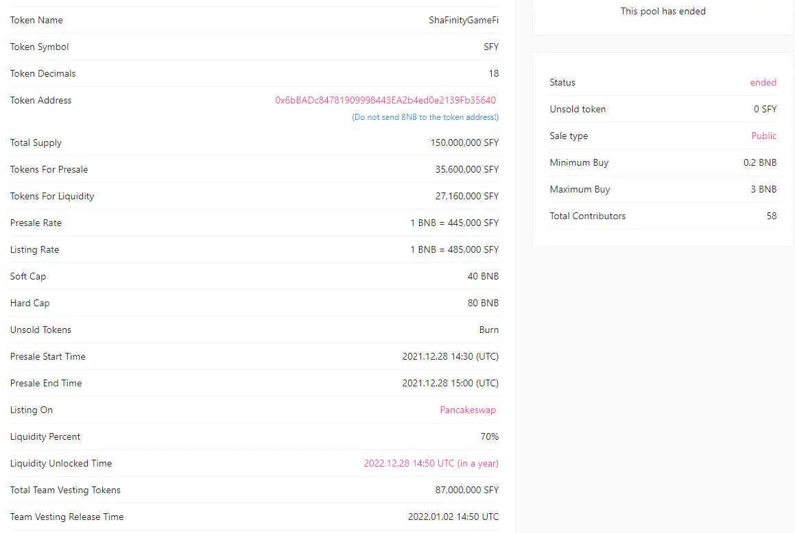 pinksale information