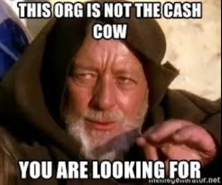 No cash cows here!