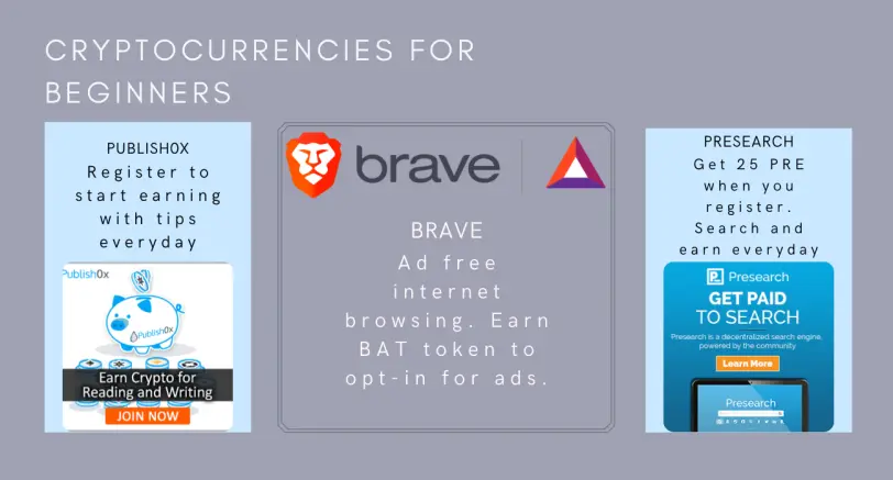 Brave, Presearch, Publish0x