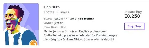 Brighton FC player NFT