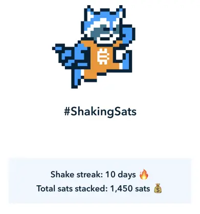 My current shake streak