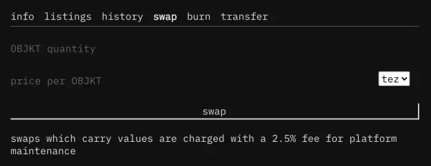 swap menu