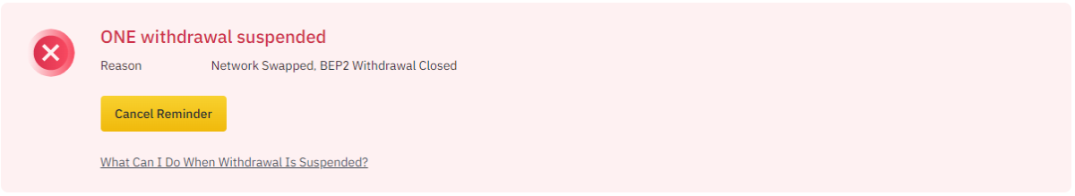 ONE suspended