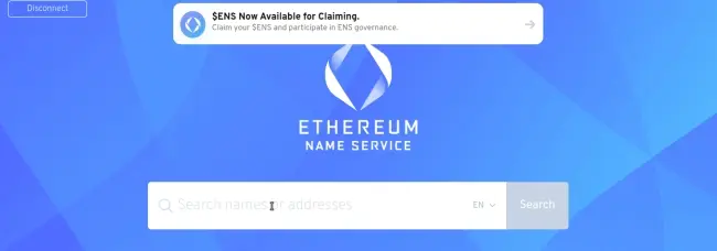 Register ENS name