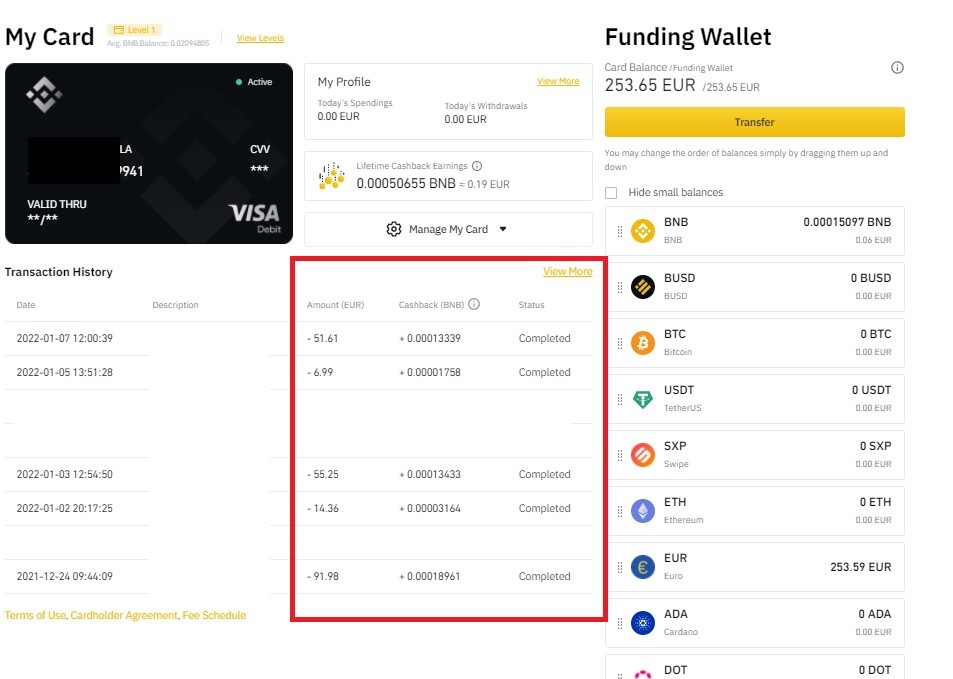 Cashback Binance