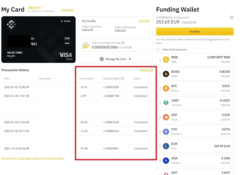 Cashback Binance