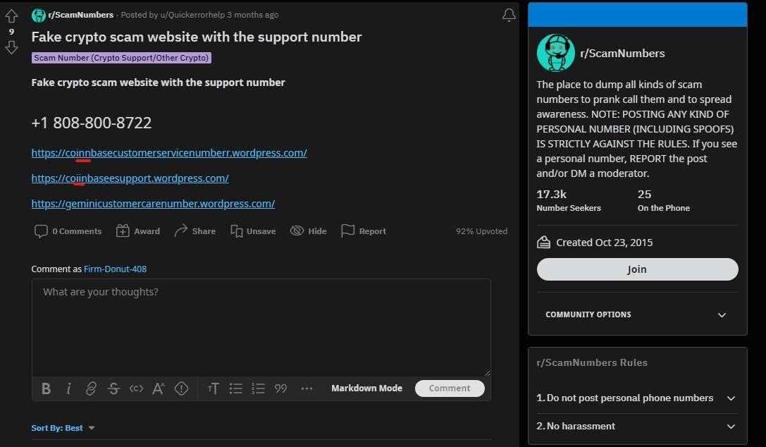 Fake crypto exchanges