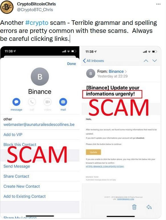 Dodgy Websites and Messages