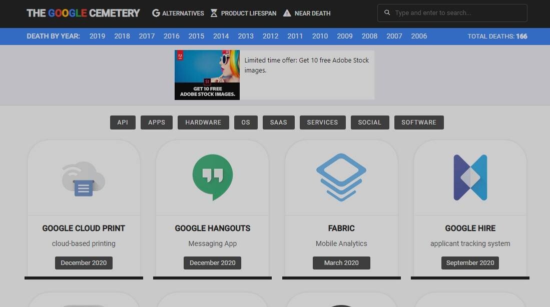 Cementerio de Google