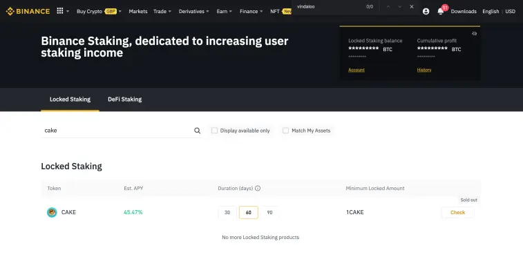 60 Day Staking