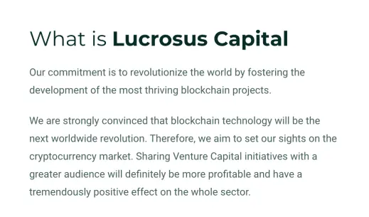 What is Lucrosus Capital