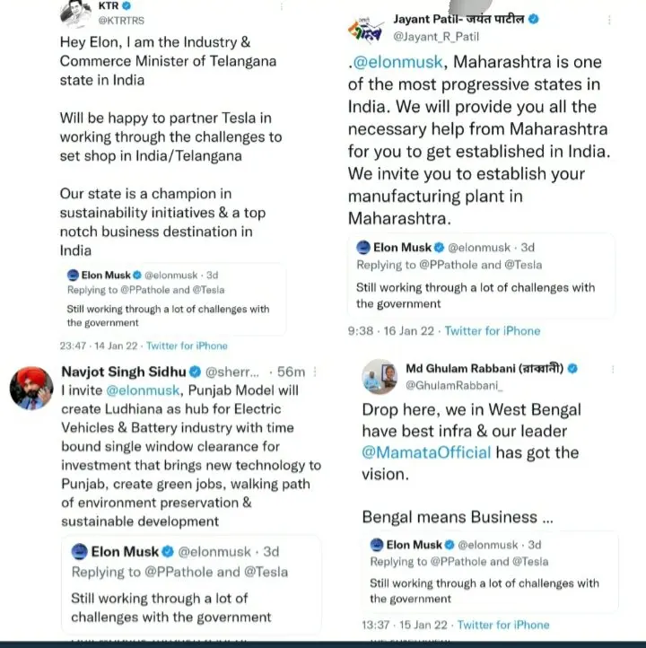 Combined screenshots from twitter